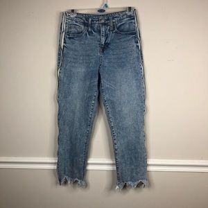 Wild fable side zipper raw hem jeans size 2